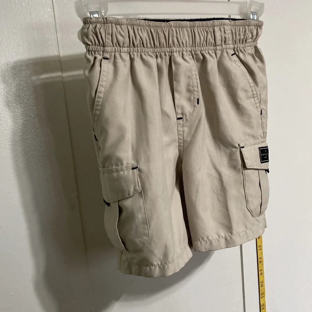RIPCURL Boys Surf Walking Hiking Camping Khaki Cargo Shorts Boys Size 2
